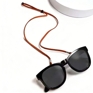 Brown Color PU Leather Spectacle Cord Eyewear Holder Glasses Chains Sunglasses Chains Leather Glasses Strap Glasses Lanyard PS03