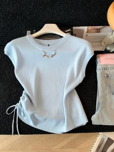 Shaping Slimming T-Shirt Round Neck Yellow