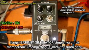 Efek ASFX CABINET SIMULATOR untuk gitar dan bass cabsim pedal stompbox murah