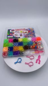 [Ready Stock!]Set 1500pcs Rainbow Loom Bands / Gelang Karet Warna Warni Tali Karet Loom Band Mainan Kerajinan Anak