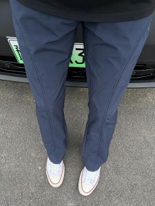 Lightweight Mens Cargo Pants Summer Thin Casual Sports Micro-flared Trousers American Slant Cut Straight Leg Jeans