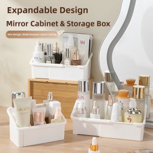 WEIKAMAYI | Adjustable Sectional Mirror Cabinet Storage Box