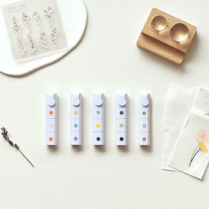 Portable Mini Stamp Pad for Handaccount Oil-based Colorful