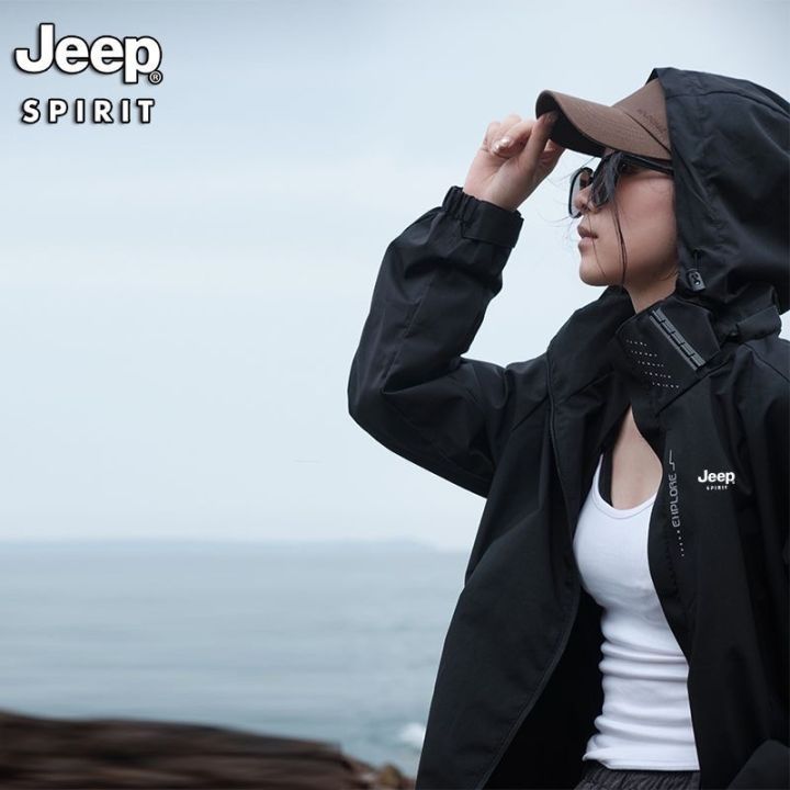 JEEP SPIRIT Women's outdoor windproof and waterproof jacket