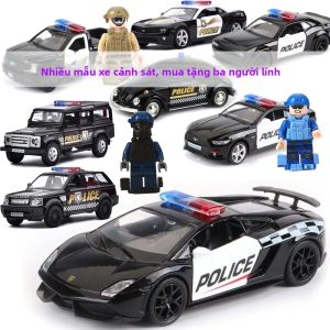 MAKEDA | Xe Cảnh Sát Hợp Kim Mô Phỏng 1/36