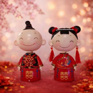 DEKORASI PENGANTIN CHINA / HIASAN SANGJIT / PAJANGAN COUPLE ORIENTAL