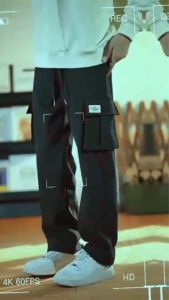 Celana Cargo Panjang Korean Style Loose Pants Longgar Size M L XL 2XL 3XL 4XL Bahan Bebyterry