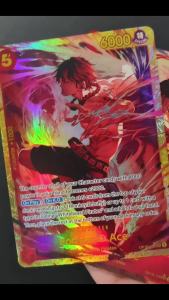 Bandai | DIY Proxy One Piece TCG English OP16-118 Portgas.D.Ace SEC Character Red Anime Game Collection Card Toy