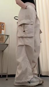 Zayida Kiya Cargo Pants Wanita - Celana Cargo Wanita Baggy Jumbo Highwiast Loose Cargo Jogger Pants