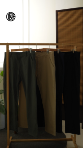 INSPI Twill Straight Cut Pants For Men and Women Beltloop Welt Pocket Slim Fit Casual Office Trouser Korean Style Formal Wear