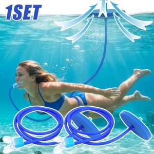 Portable Foldable Adult Silicone Self Swimming Diving Respirator Swimming Breathing Tube Snorkeling Equipment 