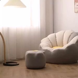 bean bag sofa Cotton Beanbag Sofaโซฟา โซฟาทรงก้นหอย บีนแบคโซฟา โซฟามินิมอล ซฟาบีนแบคพร้อมเม็ดโฟม โซฟาสไตล์เกาหลี เก้าอี้โซฟา โซฟาก้นหอย