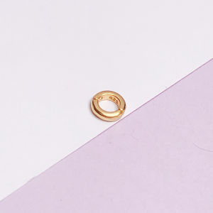 S925 Sterling Silver Latch Clasp round Circle Open Pendant Necklace Wolf Tooth Connector Link for DIY Fashion Jewelry Accessories