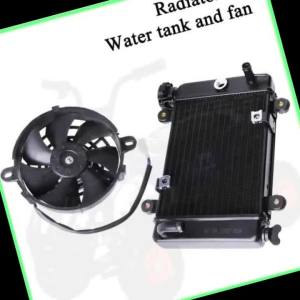 Motorcycle Radiator Cooling Cooler 5" Electric Fan M16 Temp Sensor For China 150cc 200cc 250cc 4x4 ATV UTV Buggy Quad Bike Parts