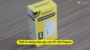 Thiết bị chống trộm gắn cửa chuông báo động chống trộm PINGRON PR-C03 - Âm thanh lớn dùng pin AAA điều khiển từ xa