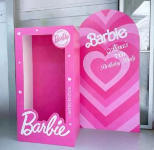 Barbie Box Photo House Trendy 3D Box Store Attraction Stamp Decoration Birthday Costume Shop Window Decoration Customizable KT Board