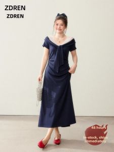 ZHANGDAREN | Đầm Dài Plus Size Giúp Gọn Gàng Elegance Cho Đám Tiệc