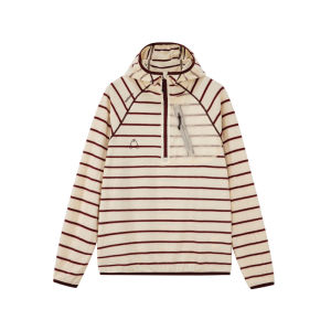 FPA | Striped Patchwork Sporty Half-Zip Couples Hoodie