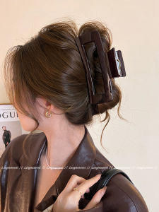 Kẹp Tóc Vuông Cỡ Lớn Cho Phụ Nữ Kẹp Cá Mập Thời Trang Mới 2025 Kẹp Tóc Sau Đầu Dày Kẹp Tóc Bằng Nhựa Pha Lê