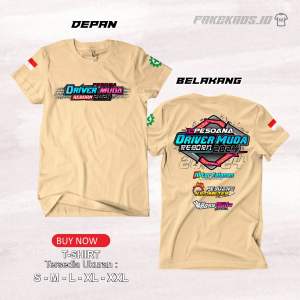 ORGNAL KAOS PESONA DRIVER MUDA REBORN 2024 (tebal bahan combed 24s)