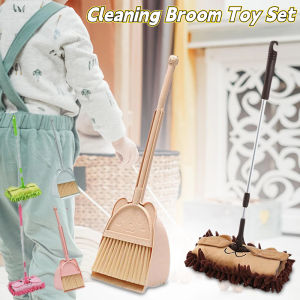 Childrens Mini Broom Dustpan Set Cleaning Toys Gift Educational Learning Sweeping Tools Kids Broom Set for Girls Boys