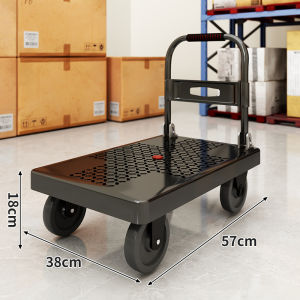 Ljxz | Heavy Duty Durable Silent Wheel Foldable Hand Cart