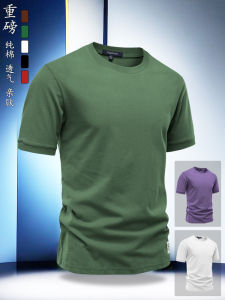 Áo Thun Nam Tay Ngắn Cổ Tròn Cotton Nguyên Chất Mùa Hè Thoáng Khí Rộng Rãi Thoải Mái Mặc Thường Ngày Mùa Xuân 2025 Keplerer