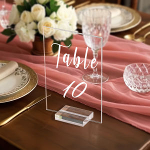 4x6 Inch Wedding Table Number with Number Printed on the Base Suitable for Weddings Graduation Season Birthdays Holiday Gath