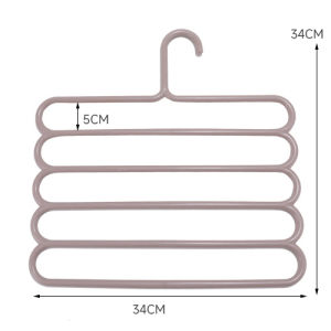Seamless Multi-Functional Pants Hanger Multi-Layered Clothes Rack Home Use Pants Clip Wardrobe Storage Tool Special for Hanging Pants