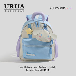 Cute Pink School Bag for Girls Childrens Outdoor Small Backpack Double Shoulder Bag Nursery Bag Meileti Cartoon Nylon Backpack