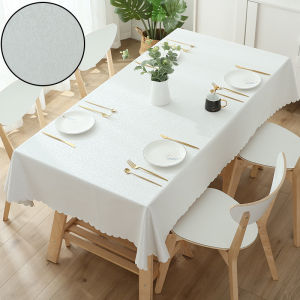 ผ้าคลุมโต๊ะทานอาหารแบบสี่เหลี่ยมจัตุรัสสไตล์ยุโรป กันน้ำ กันน้ำมัน กันความร้อน ไม่ต้องซัก สำหรับโรงแรม ร้านอาหาร ใช้ในบ้าน