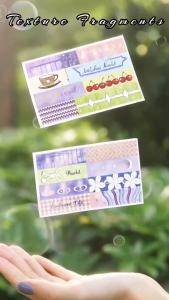 20pcs Texture Fragments Series Decorative Material Collage Stickers DIY Junk Journal Scrapbooking Handbook Phone Case Supplies