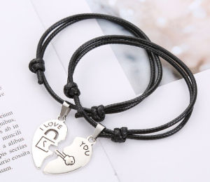 Couple bracelet Stitching Heart Bracelets heart bracelet for couples gift ideas Romantic Valentines Day present for Lovers couple bracelet for bf and gf bracelet lucky charm 2023 bracelet couple love 2pcs Bracelet For Women Adjustable friendship bracelet