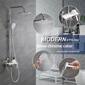 BANGPU | Black Full Copper Shower Set
