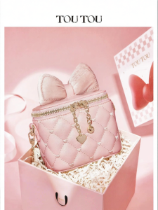 TOUTOU | Lovely Bow Grid Bag