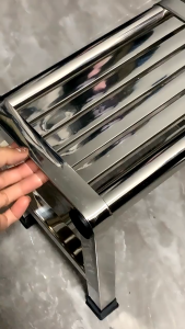 OzPro เก้าอี้สแตนเลส 4 ขา กลางแจ้ง/เก้าอี้สแควร์ในร่ม พร้อมยางรอง ทนฝน แข็งแรงทนทาน หลายไซส์ รับน้ำหนักสูง!