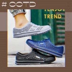 LKShoes  ราคาถูกที่สุด รองเท้าลำลองแบบสวม วัสดุยางใส่สบายมาก หุ้มส้น พื้นมีกันลื่น โดนน้ำได้น้า เข้าได้กับทุกการแต่งกาย จัดเลย