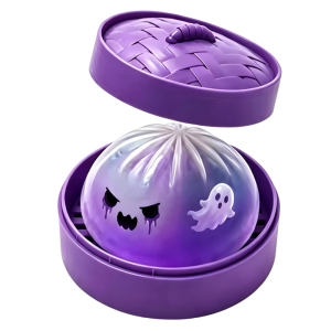 Schylling | Halloween Ghosts Relieve Stress Money Sparkling Shark Dumplings Soft Relaxation Slow Elastic Steamed Buns Festival Gift