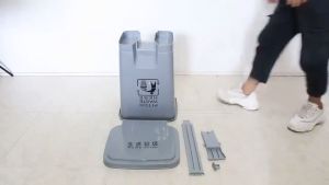 Dofia Eco-Friendly Polyethylene Pedal Trash Can 20L/30L/50L/80L/100L with Dual Seal Lid