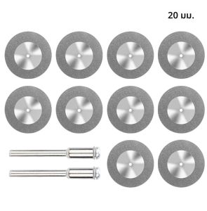 12 ชิ้น 20/22/30/40/50 มิลลิเมตรแผ่นตัดเพชรตัดเครื่องมือโรตารี่ดิสก์ Mini ใบเลื่อยวงเดือนสําหรับ Dremel อุปกรณ์เสริมไม้ Sharp