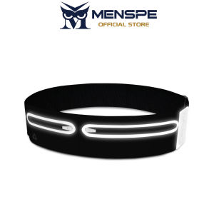 MENSPE Sports Bag Double Pocket Waist Bag Waist Bag Adjustable Running Pouch Runners Belt Workout Waist Bag Widen Earphone Hole Design Reflective Strip Phone Holder Fanny Pack Waterproof Running Belt