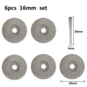 CMCP 16-30mm Mini Diamond Cutting Disc With Mandrel For Dremel Rotary Tool Accessories Diamond Saw Blades