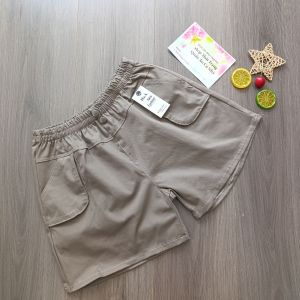 Quần đùi nữ vải kaki lưng thun co giãn 50kg đến 58kg QU04