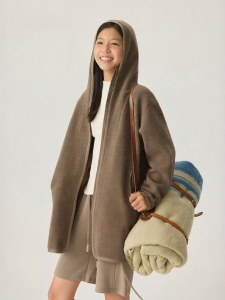 JOLLY BEAN | Hooded Long Fleece Jacket Girls