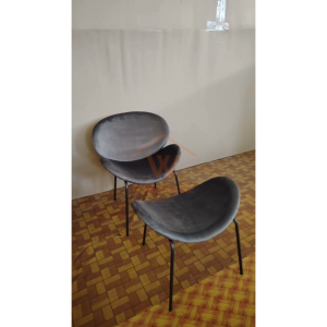 Wfurniture Relax chair designer lazy sofa single sofa with stool manicure chair sofa kerusi malas