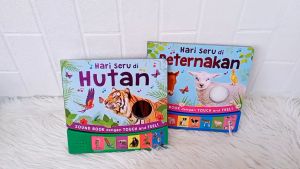 Hari Seru di Peternakan / Hutan Sound Book dengan touch and feel (6 sounds)