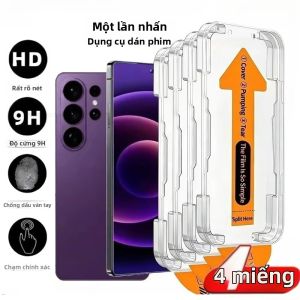 Miếng Dán Bảo Vệ Màn Hình Toàn Diện Cho Samsung A57 A37 A56 5G A36 A16 A17 A07 A55 A54 - Bộ 1-4 Miếng Kính Cường Lực Chống Xước Kèm Dụng Cụ Tự Lắp Đặt