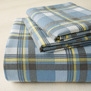 New 2026 High Density Washed Cotton Bedding Set Extra Large Grid Pillowcases Machine Washable Bed Sheets for Home Use 240x270cm