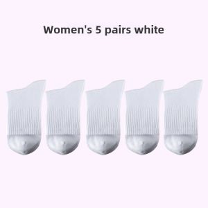 Thickened Mid-calf Bamboo Fiber Socks Anti-Odor Sports Men Women Couple Socks White Black Grey Cotton Polyester Spandex Blend
