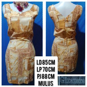 DRESS KUTUNG/SLEEVELESS BROWN(GIRAZORE) 63